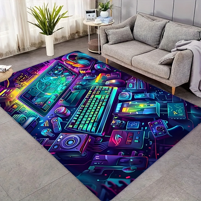 Esports Gaming Live - Tappeto da Gaming Cyberpunk in Flanella,