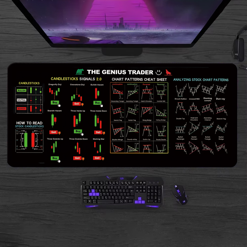 EXCO Stock Market Trader Tappe - Esports Gaming Desk recensione e prezzo