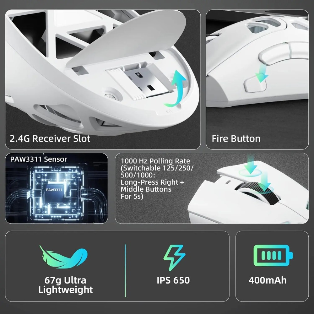 Mouse da Gaming AULA SC620 Cab - Esports Gaming Mouse Weight Adjustable recensione e prezzo