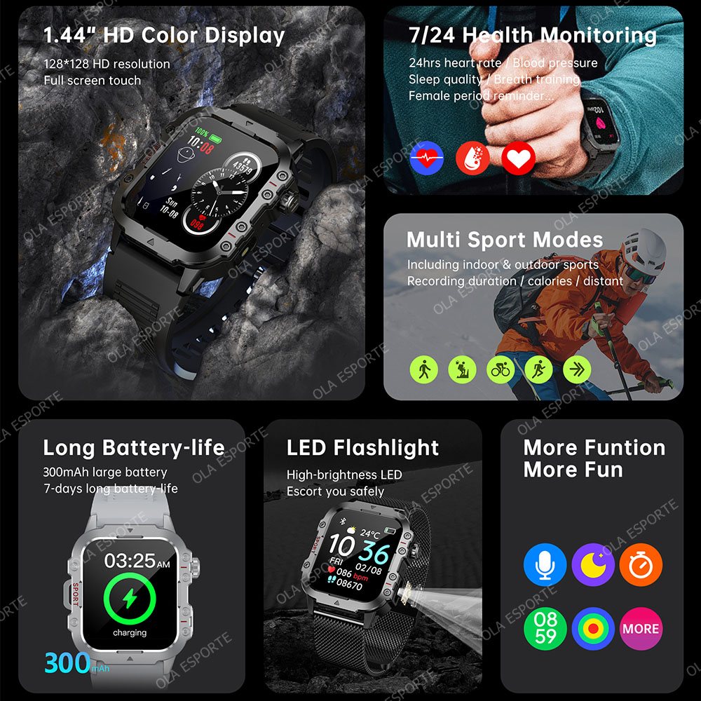 Nuovo Smartwatch Militare da U - Phase Esports & Gaming Festival recensione e prezzo