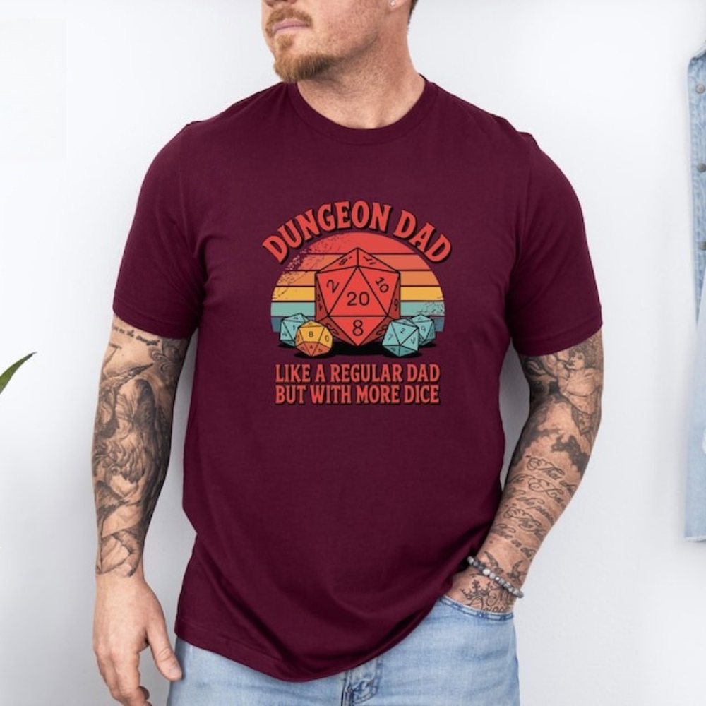 Maglietta Dungeon Dad, diverte - Esports Gaming Shirts recensione e prezzo
